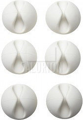 BlueLounge CableDrop uchwyty na kabel 6 szt. białe (CD-WH-EU)