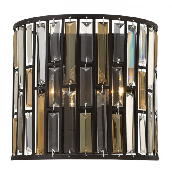 Elstead Lighting Kinkiet LAMPA ścienna HK/GEMMA2/A VBZ HINKLEY metalowa OPRAWA z kryształ