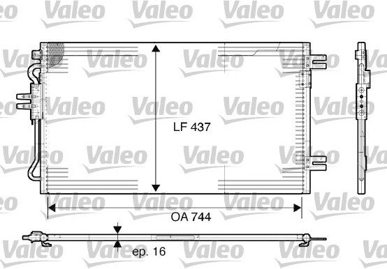VALEO Skraplacz, klimatyzacja 817739