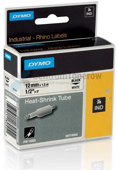 Dymo oryginalny taśma do drukarek etykiet 18055 S0718300 czarny druk/biały