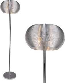 Rabalux nowoczesna Lampa podłogowa OPRAWA stojąca MEDA 2906 IP20 Srebrny