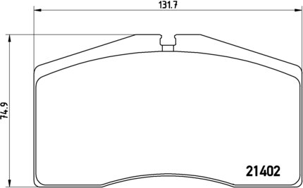 BREMBO Zestaw klocków hamulcowych, hamulce tarczowe P 65 006