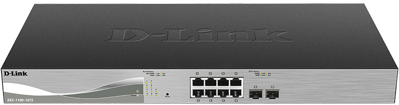 D-Link DXS-1100-10TS 10 Port switch including 8x10G ports & 2xSFP DXS-1100-10TS