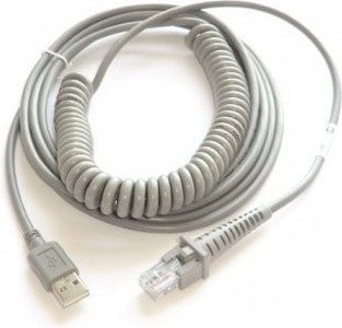 Datalogic ADC Kabel USB, sprężynowy do czytników