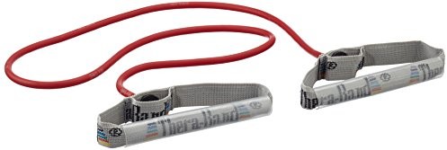 Thera-Band Body Trainer Tubing Z Uchwytami Z Tworzywa Piankowego 1,40 M, Średni/Czerwony (21742)
