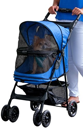 Pet Gear Happy Trails Hundebuggy, Ohne Reißverschluss,, Sphirblau