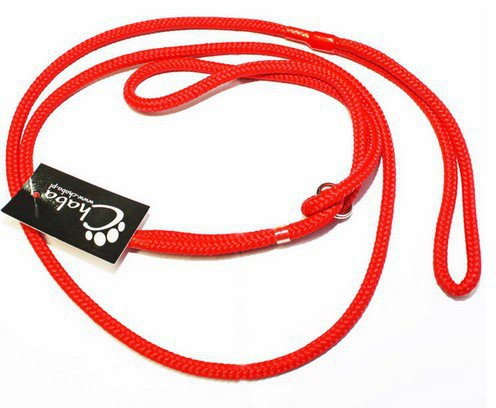 Chaba Smycz ringówka - 6mm czerwona