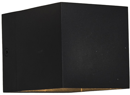 QAZQA Nowoczesny kinkiet czarny - Transfer