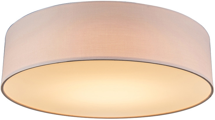 QAZQA Lampa sufitowa różowa 40 cm w tym LED - Drum LED
