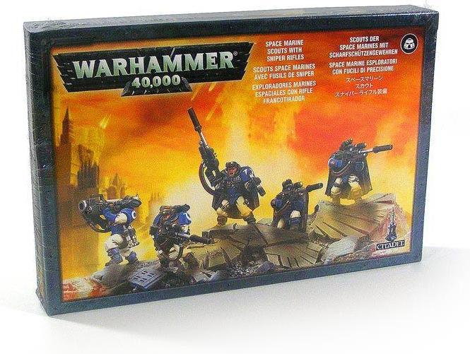 Games Workshop Space Marine Scouts with Sniper Rifles (48-29) 99120101044
