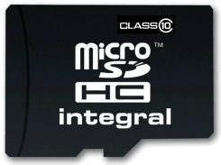 Integral Micro SDHC Class 10 (+ adapter) 16GB (INMSDH16G10-20V2)