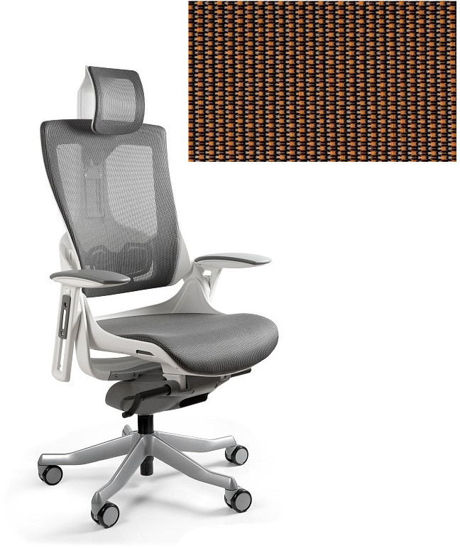 Unique Fotel biurowy Wau 2 pomarańczowy W-709W-NW45