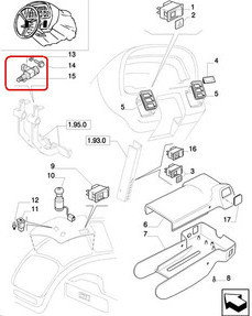 CNH WŁĄCZNIK STOPU 47132449 - 5163618 - 82026949 - 321564850