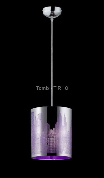 Trio T R I O Lampa wisząca CITY - fioletowa (R30081092) 