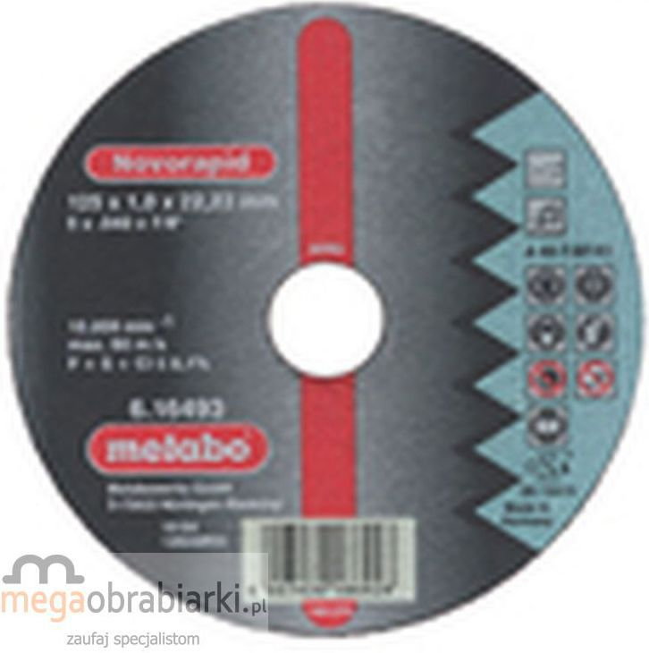 Metabo tarcza tnąca do stali 115 mm (25 szt) Novorapid A 46-T (616270000)