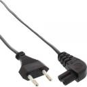 InLine Kabel zasilający Euro Typ C- Euro 8 C7 kątowy czarny2 m 16654G
