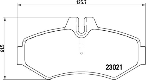 BREMBO Zestaw klocków hamulcowych, hamulce tarczowe P 50 020