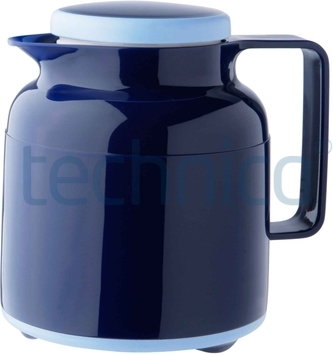 Helios Termos z tworzywa, z pokrywką 1 l, niebieski | , Wash Pro HELIOS-3844-008