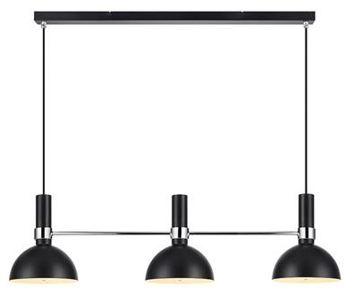 Markslojd Lampa wisząca LARRY pendant 3L black/brass 106855