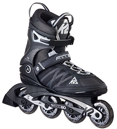 K2 Herren Inline Skate Fit 80, Weiß//Shwarz,, E  40,5, 30A0003.1.1.08 (I160200301)