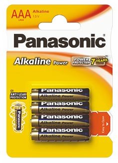 Panasonic 4 x Alkaline Power LR03/AAA blister