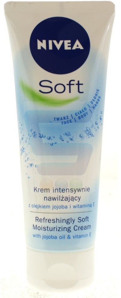 Nivea Soft Intensywnie nawilżający krem do twarzy, ciała i dłoni 75ml