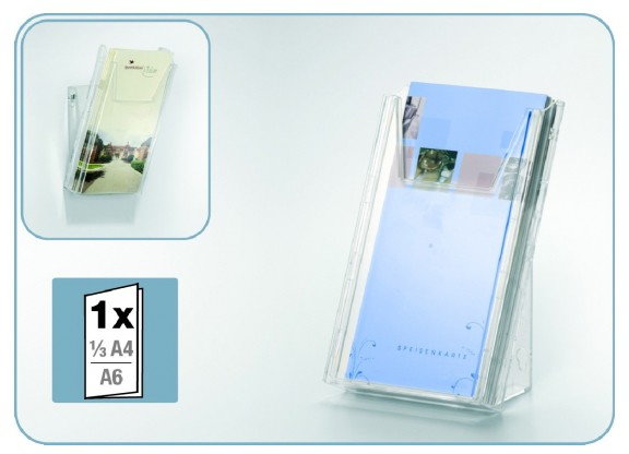 Durable Półka na ulotki Combiboxx 8590-19 1/3 A4 transparentna