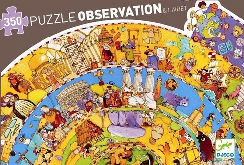 Djeco Puzzle Observation 350 Historia Świata