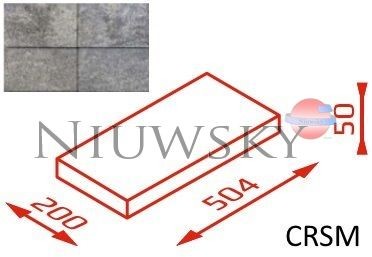 Joniec Daszek na słupek CRSM 50,4x20x5 kolor onyx Daszek na słupek CRSM 50,4x20x5 kolor onyx / Joniec
