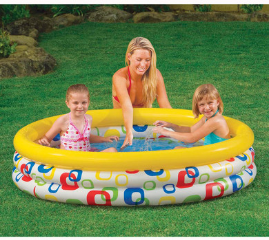 Intex Nadmuchiwany basen 3-Ring-Pool Wild Geometry - 147x33 cm 58439NP