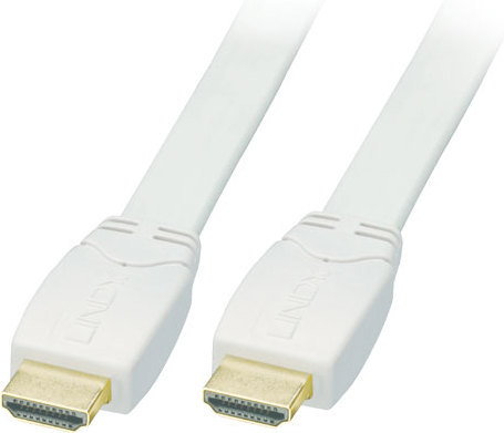 Lindy Kabel cyfrowy HDMI - HDMI płaski biały 1.3b Full HD 41162 - 2m