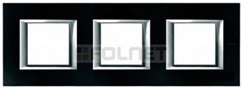 Bticino Ramka prostokątna szkło pozioma 2+2+2 moduły - Btcino Axolute HA4802M3HV