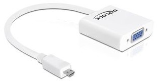 Delock adapter HDMI-D MICRO(M)->VGA(F) 65347