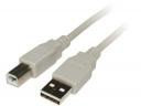 PremiumCord Kabel USB USB-B0.5 m Szary ku2ab05