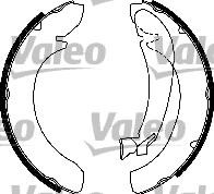 VALEO szczeki hamulcowe- zestaw 554881 554881