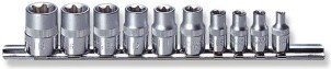 Jonnesway ZESTAW 10 zestaw nasadek torx-E 1/4 i 3/8 S06H310S