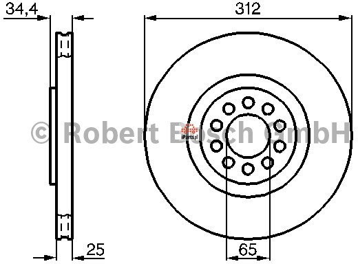 BOSCH Tarcza hamulcowa 0 986 478 467