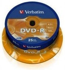 Verbatim Akcesoria Komputerowe Płyta DVD-R 25 Szpula A0322