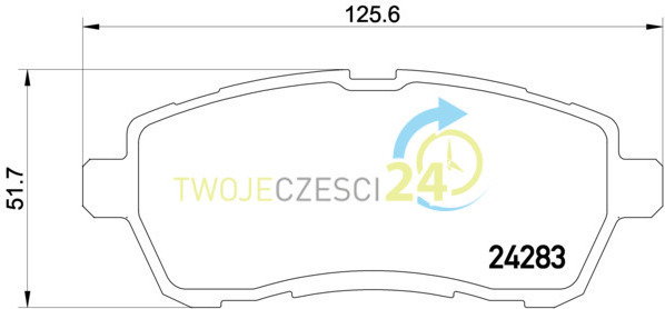 TEXTAR Zestaw klocków hamulcowych, hamulce tarczowe 2428302