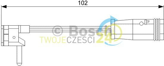 BOSCH Styk ostrzegwaczy, zużycie okładzin hamulcowych 1 987 473 019