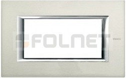 Bticino Ramka prostokątna aluminiowa 4 moduły - Btcino Axolute HA4804XS