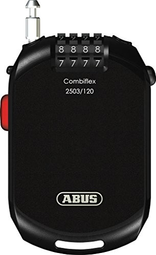 Abus Combi Flex 2503 zapięcie do kabli, Black, 120 cm 60725012