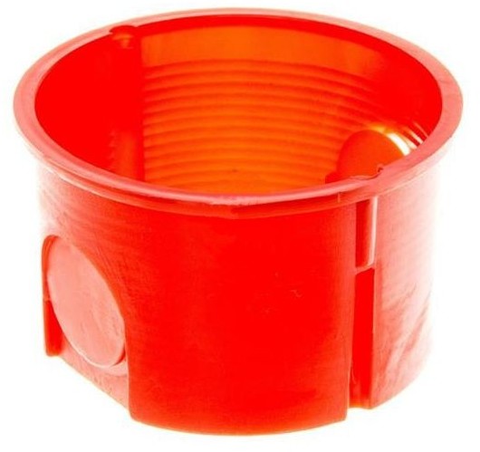 Elektro-Plast Puszka podtynkowa 60 zwykła płytka 0281-00 pomarańczowa