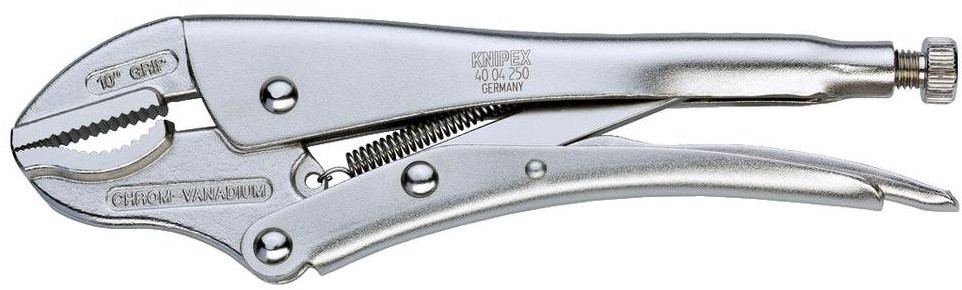Knipex Szczypce blokujące 40 04 180 Kształt szczęk Prosty z wgłębieniem pryzmatycznym 0 35 mm 180 mm