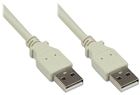 Good Connections Good Connections kabel połączeniowy USB 2.0 wtyczka A na wtyk A, folii i oplotu pokrywą, przewody miedziane, szary 5 m