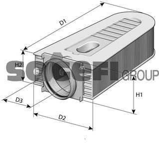 PURFLUX Filtr powietrza A1384