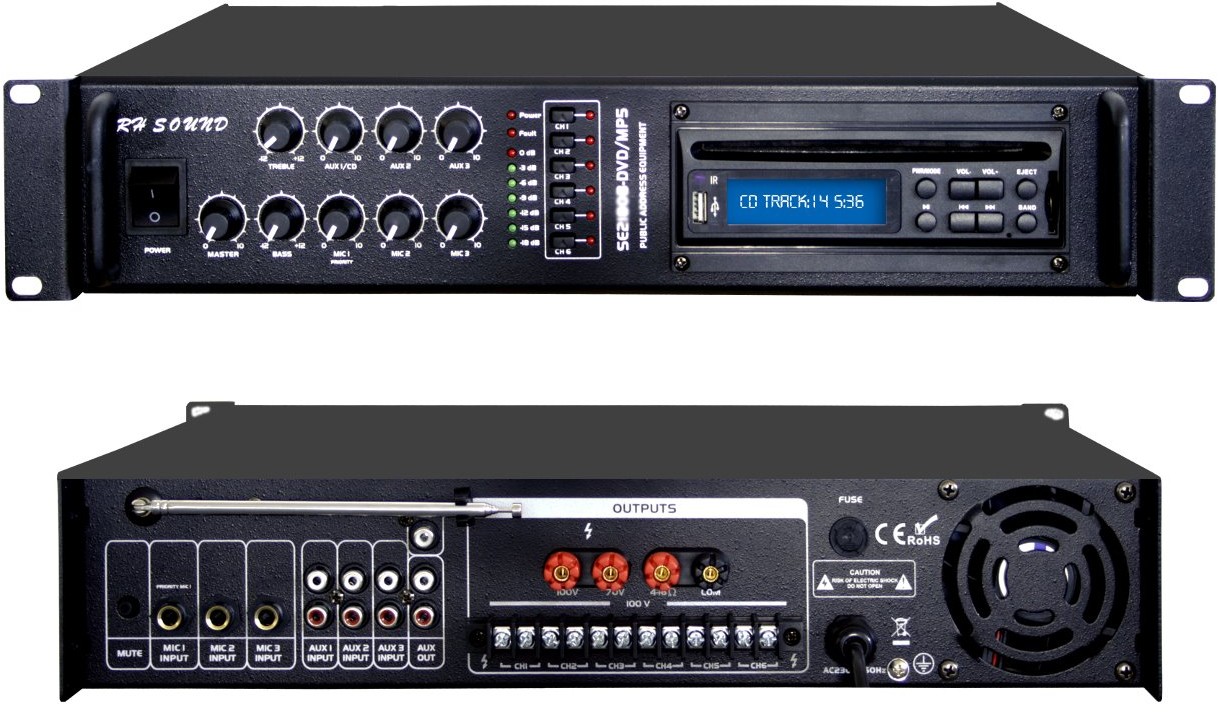 wzmacniacz 100V SE-2350B-DVD/MP3
