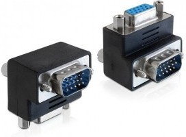 Delock Adapter VGA(15F)->VGA(15M) KĄTOWY 270 65247