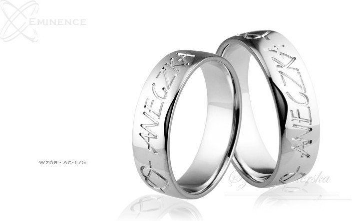 Eminence Obrączki srebrne - wzór Ag-175