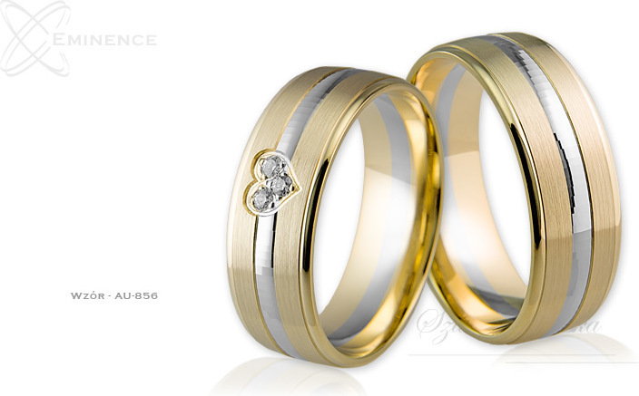 Eminence Obrączki ślubne - wzór Au-856